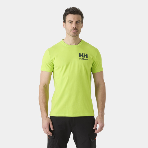 T-shirt męski Helly Hansen lime 79309-420 - L