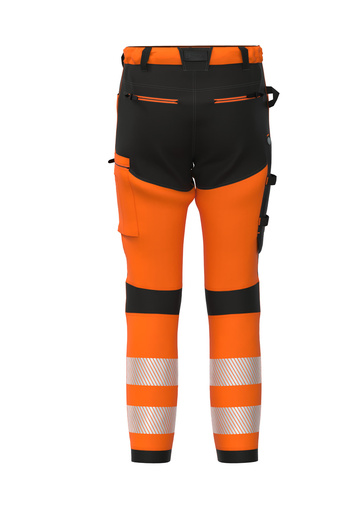Spodnie robocze BoSafety Tension pomarańczowe - 54