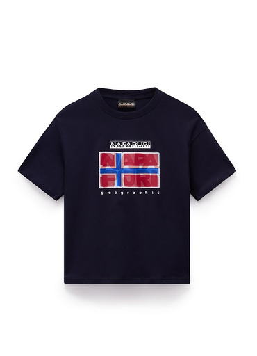 T-shirt kids Napapijri S-Sella Blu Marine - 16