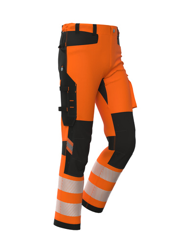 Spodnie robocze BoSafety Tension pomarańczowe - 56