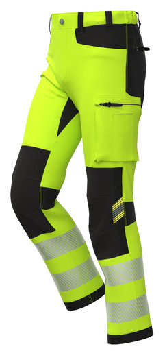 Spodnie robocze BoSafety Tension żółte C1-0402 -56