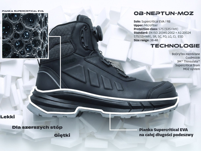 Buty robocze BoSafety Neptun S7S MOZ BOA - 47