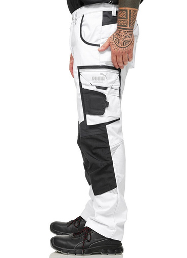 Spodnie Precision Puma Workwear 30-1170 white - 52